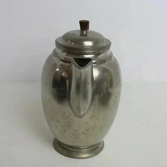 Vintage Tinn Norge Norway Norwegian Pewter Teapot - Picture 2 of 5